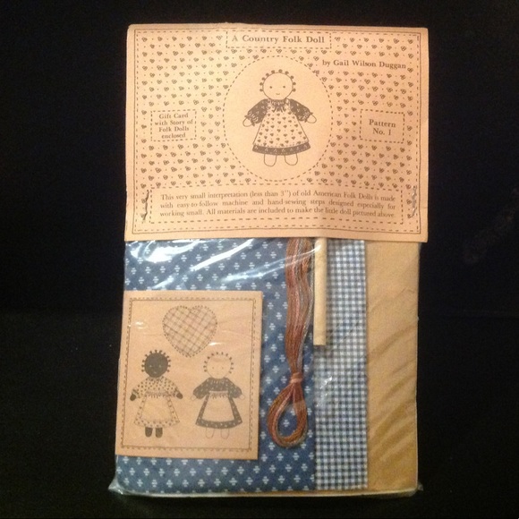 Gail Wilson Duggan country folk doll pattern No. 1 - Picture 1 of 3